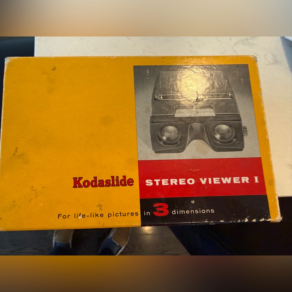 Vtg 1950 Kodak 3D Kodaslide I 1 Stereo Viewer Realist Format Slides BOX